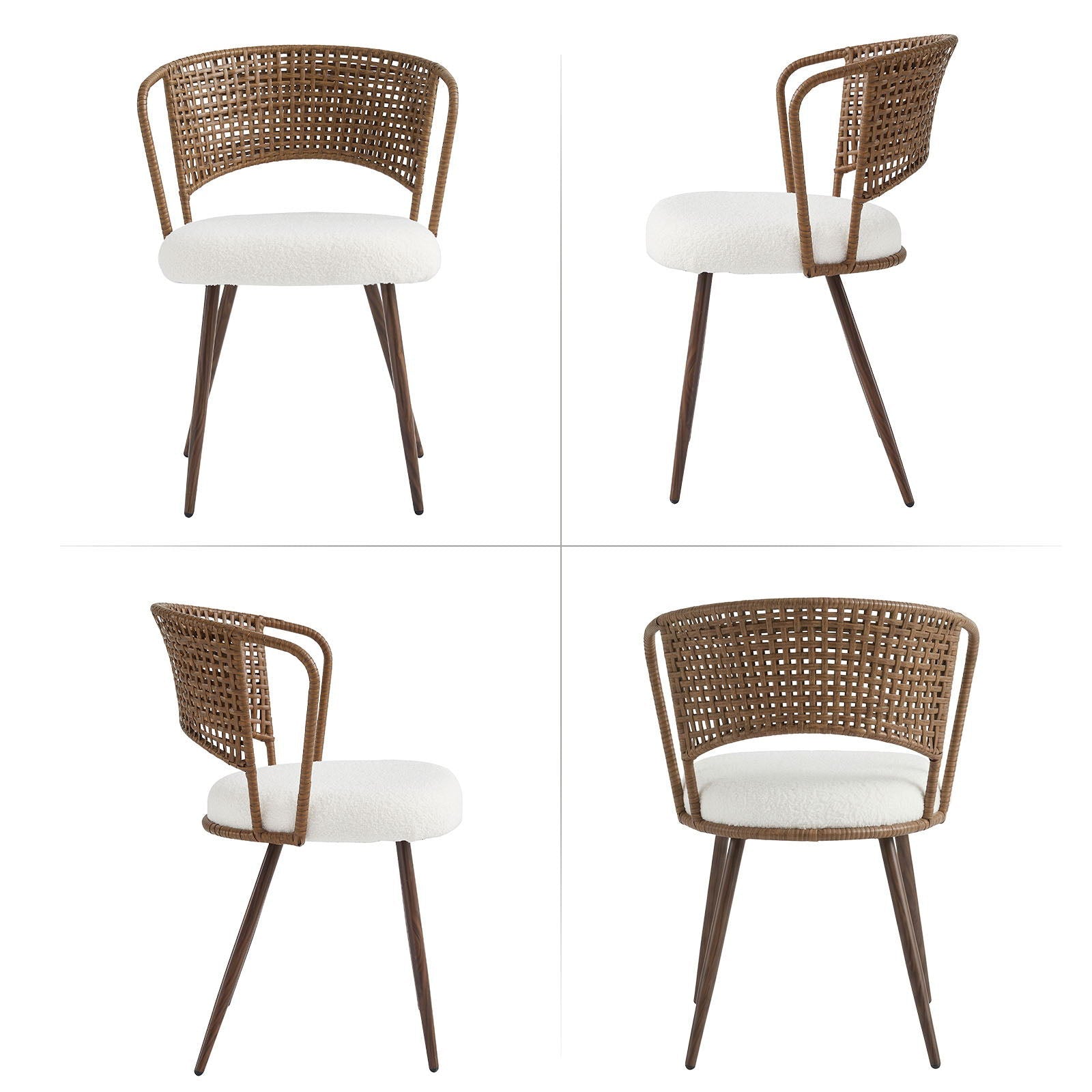 Farmhouse Style Wicker Dining Chair by HouseOfZazla
