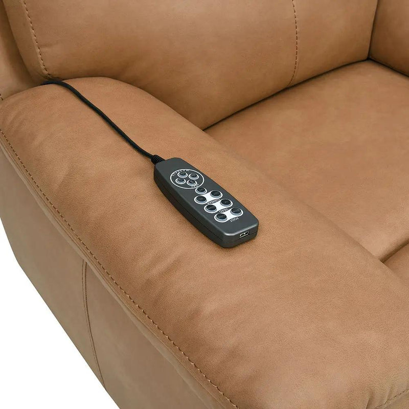 Chavis - Power Motion Recliner With USB & Power Headrest - Brown by Unique Piece Furniture