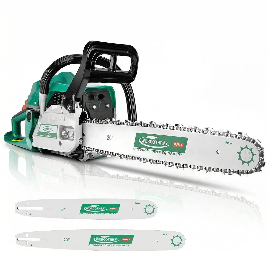 62CC 2-Stroke Gasoline Chainsaw Power Engine Wood Cutting Gas Chain Saw by HouseOfZazla