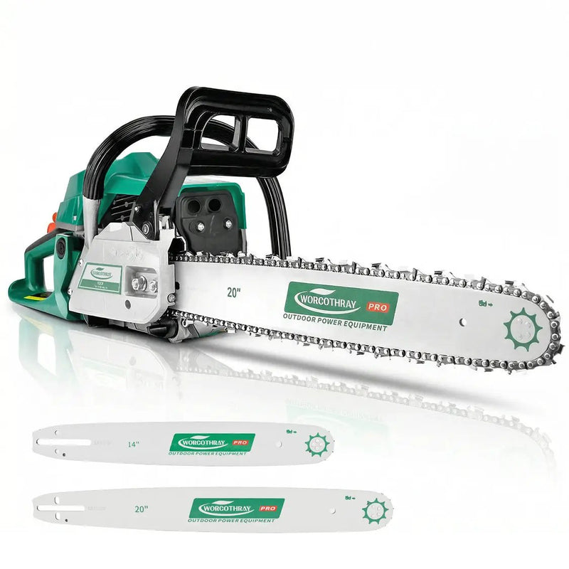 62CC 2-Stroke Gasoline Chainsaw Power Engine Wood Cutting Gas Chain Saw by HouseOfZazla