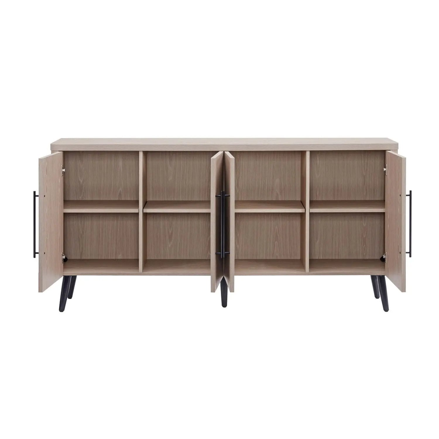 Jodie - Fluted Sideboard - Oak by HouseOfZazla