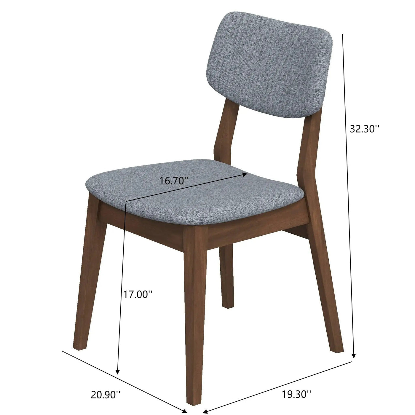 Carlos - Solid Back Side Chair (Set of 2) by HouseOfZazla
