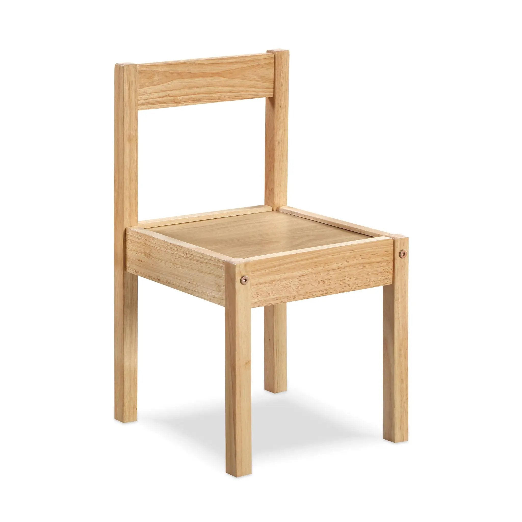 Della - 3 Piece Solid Wood Kids Table & Two Chair Set - Natural by Unique Piece Furniture