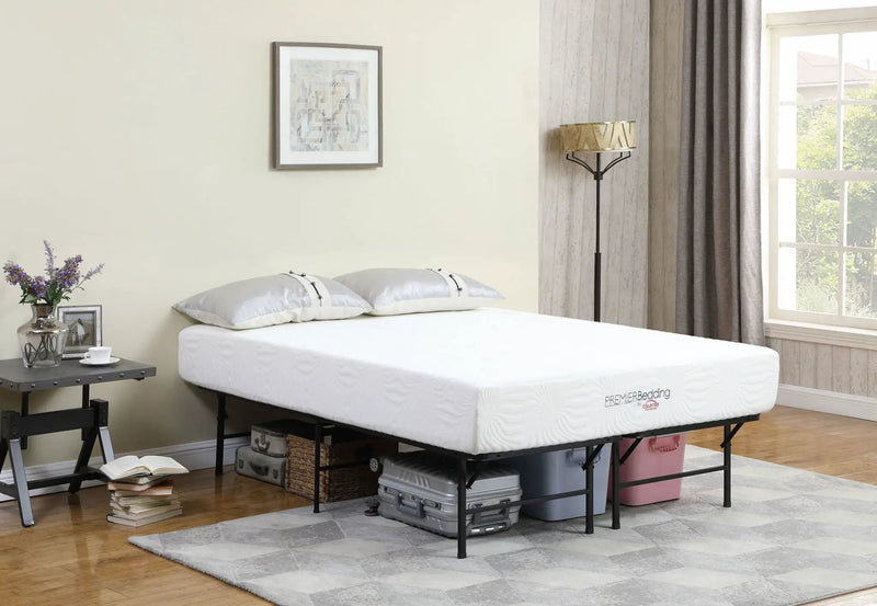 Mabel Metal Full Mattress Support Platform Bed Black by Unique Piece Furniture