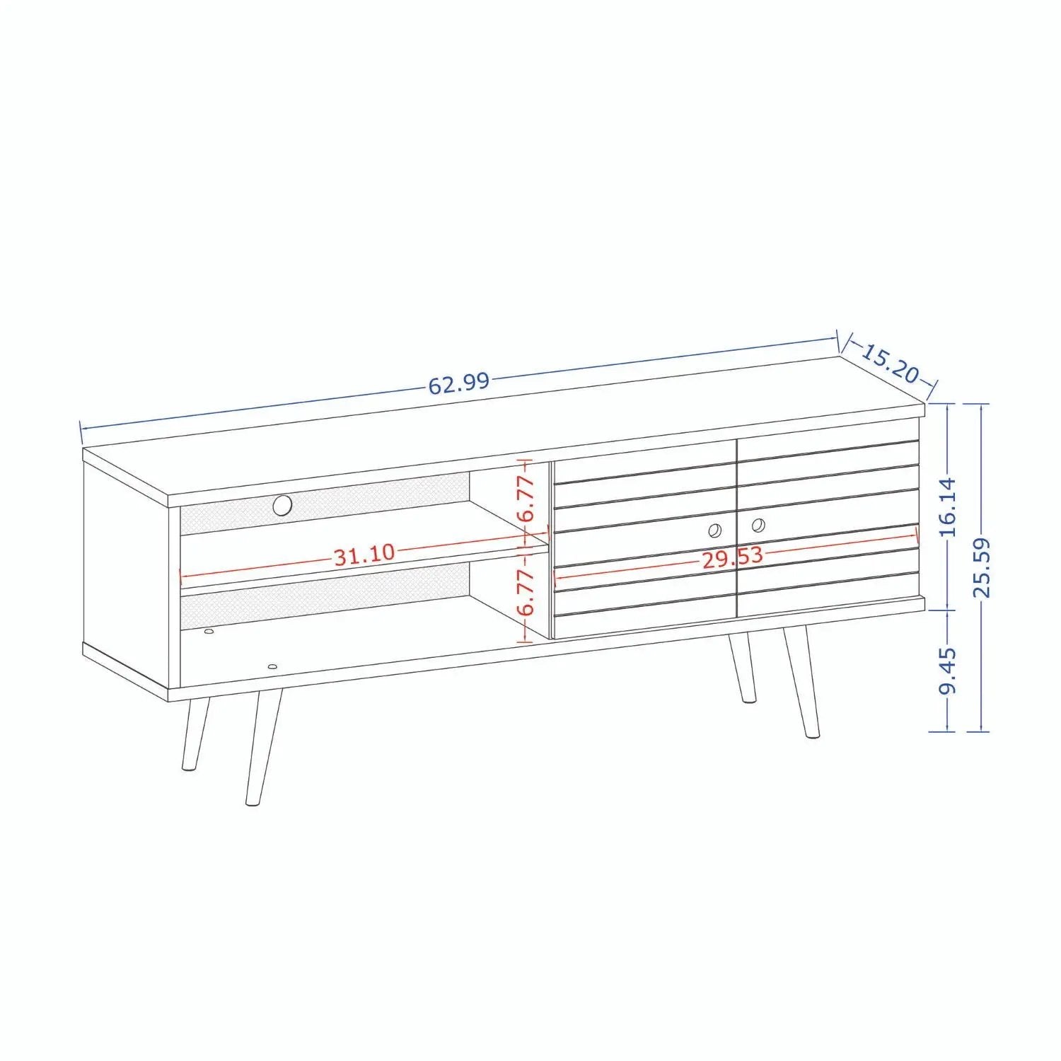 Liberty - Freestanding Design TV Stand by HouseOfZazla