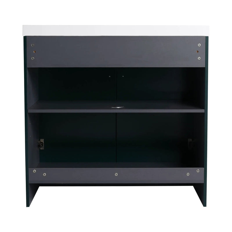 Modern Freestanding Bathroom Vanity With Soft Close Cabinet Doors