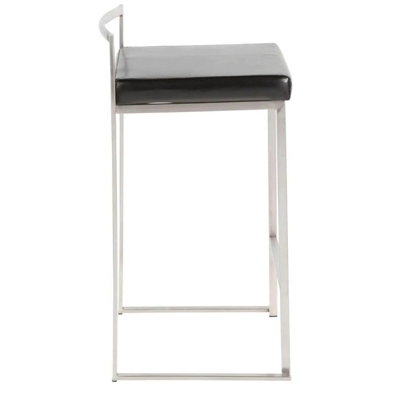 Fuji - Contemporary, Stackable Elegant Counter Stool (Set of 2) by Unique Piece Furniture