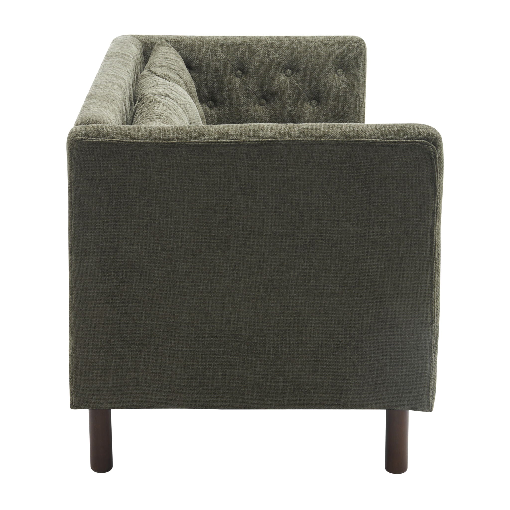 Upholstered Sofa Modern 3 Seater Sofa Couch With Tufted Design For Living Room by HouseOfZazla