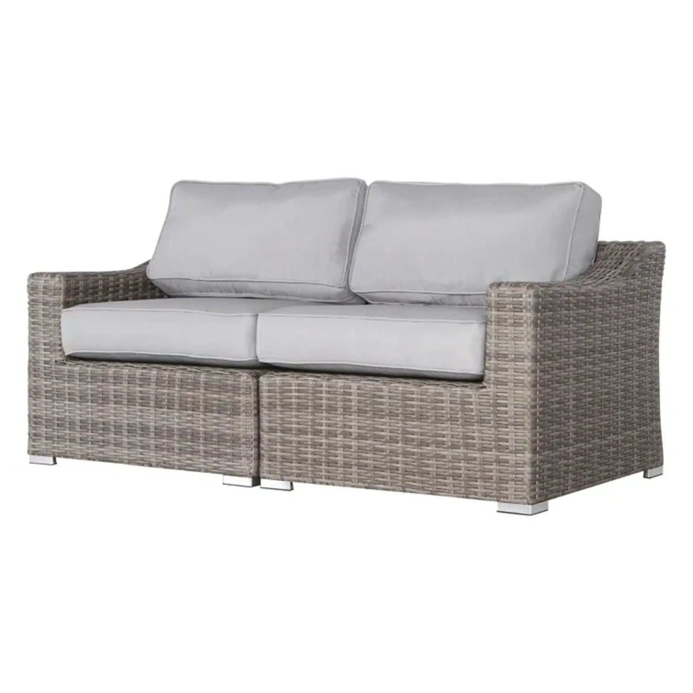Chic Wide Outdoor Loveseat With Cushions by Unique Piece Furniture