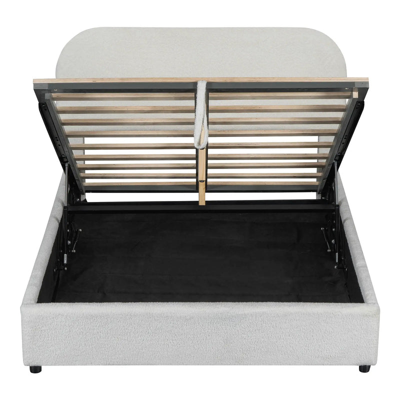Upholstered Platform Bed With Hydraulic Storage System by HouseOfZazla