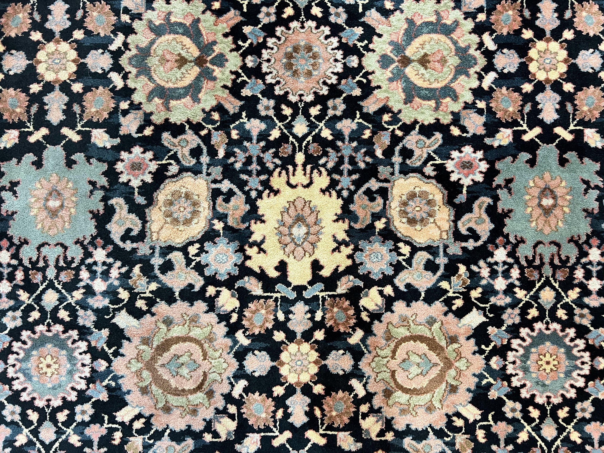 Karastan Rug 8 x 11.7, Karastan Williamsburg Kurdish Pattern 559, Wool Pile Vintage Karastan Carpet, Discontinued, Room SIzed Area Rug by Jewel Rugs
