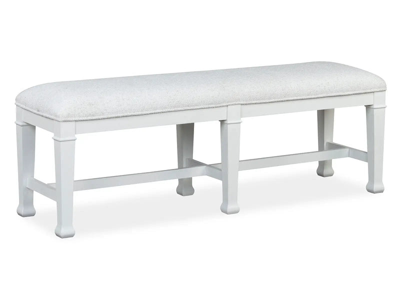 Kingston - Bench - Whisper White And Cerused Nutmeg by Unique Piece Furniture