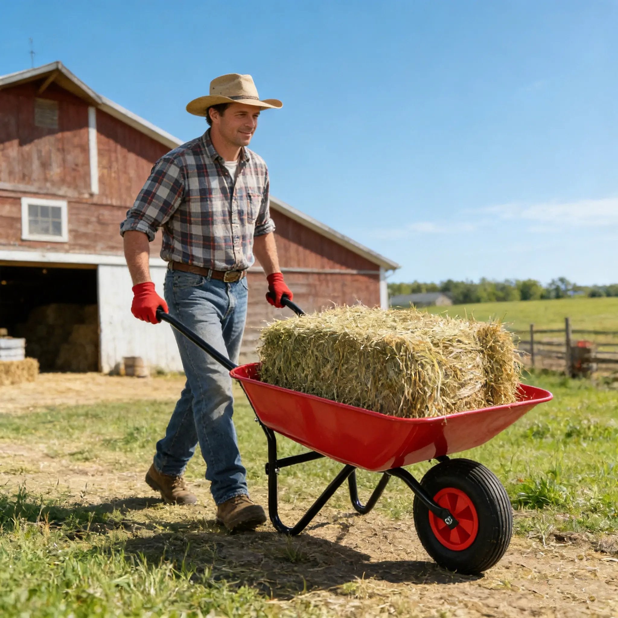 Steel Tray Wheel Barrow Trolley by HouseOfZazla