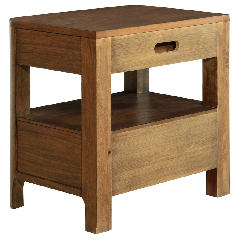 Maderia 2-drawer Nightstand Bedside Table Walnut by Unique Piece Furniture