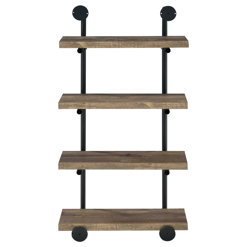 Elmcrest 24-inch 4-shelf Wall Bookshelf Rustic Oak by Unique Piece Furniture