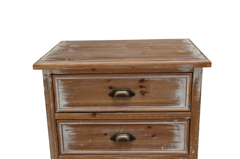 Rustic Wooden Storage Cabinet with Decorative Cutout Door & 3 Drawers by HouseOfZazla