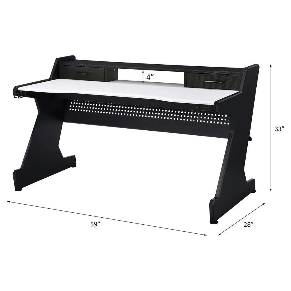 Bigga - Gaming Desk - Black & White by Unique Piece Furniture