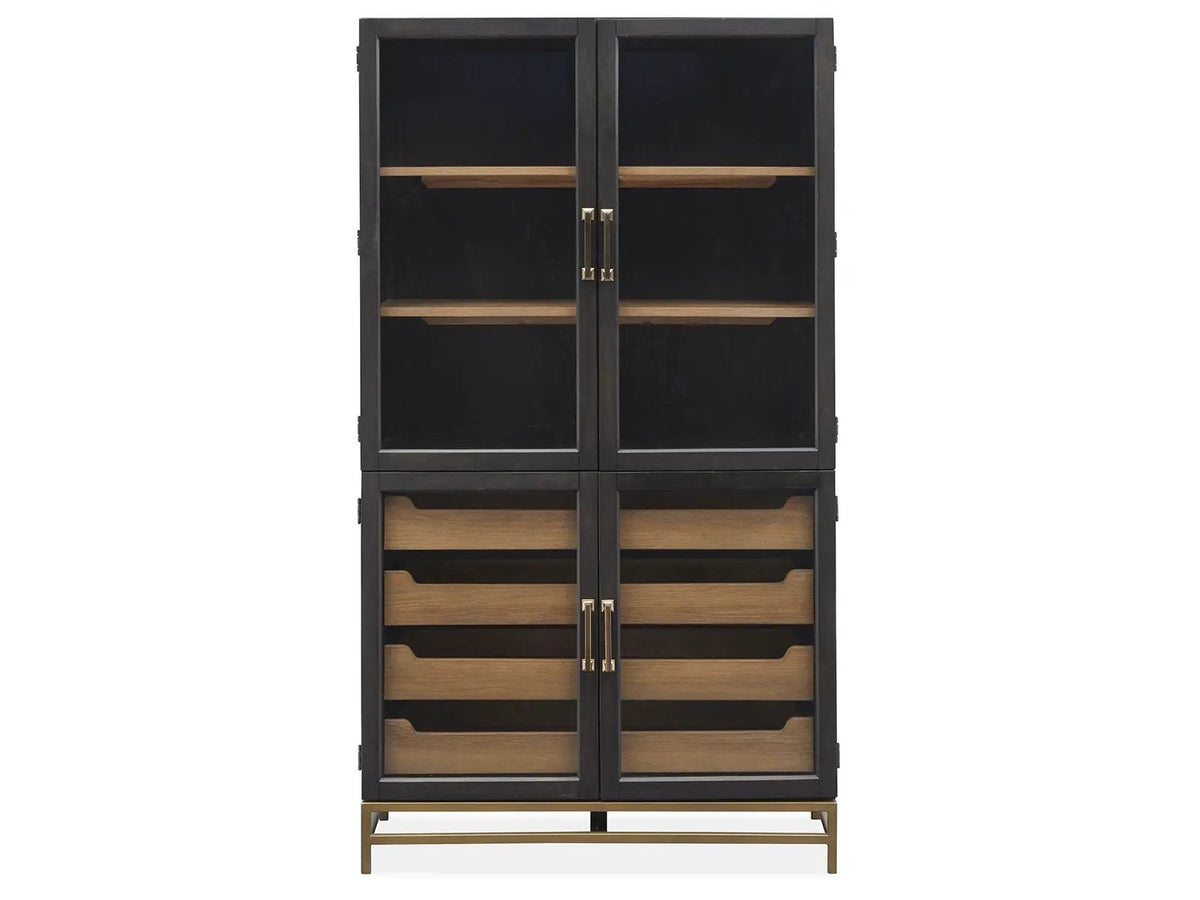 Lindon - Two Tone Dining Cabinet - Dark Brown, photo 7 of 7