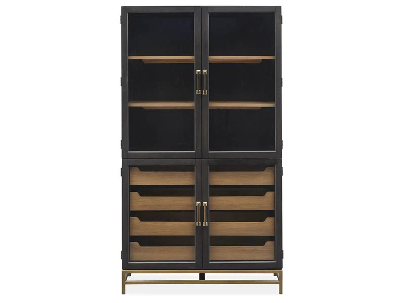 Lindon - Two Tone Dining Cabinet - Dark Brown, photo 7 of 7