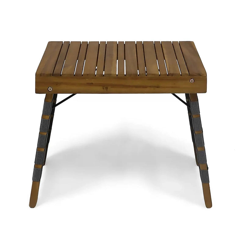 Kayla Outdoor Foldable 2 Seater Chat Set - Brown / Gray by HouseOfZazla