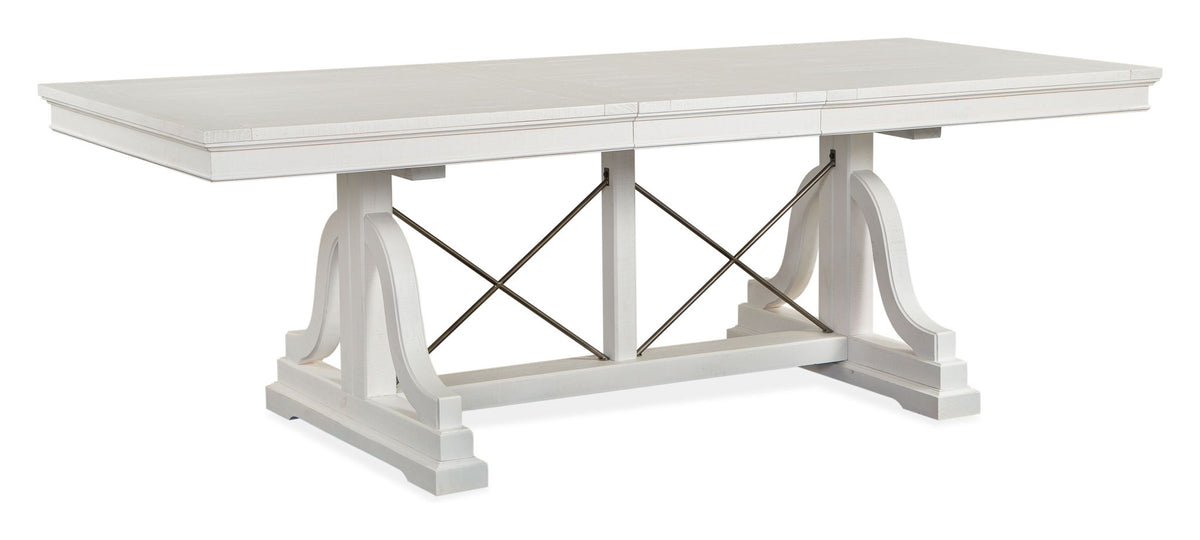 Heron Cove - Trestle Dining Table - Chalk White, photo 7 of 7