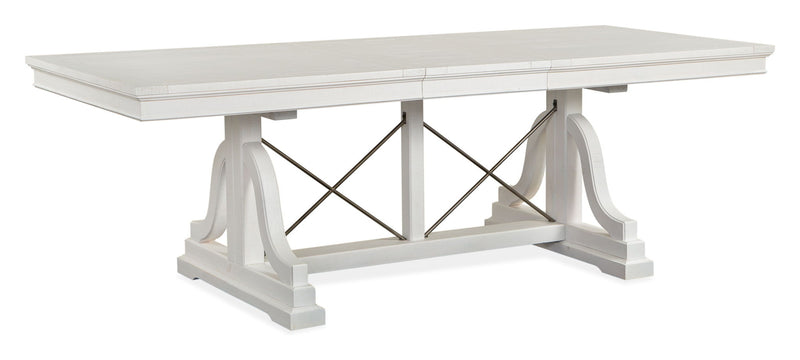 Heron Cove - Trestle Dining Table - Chalk White, photo 7 of 7