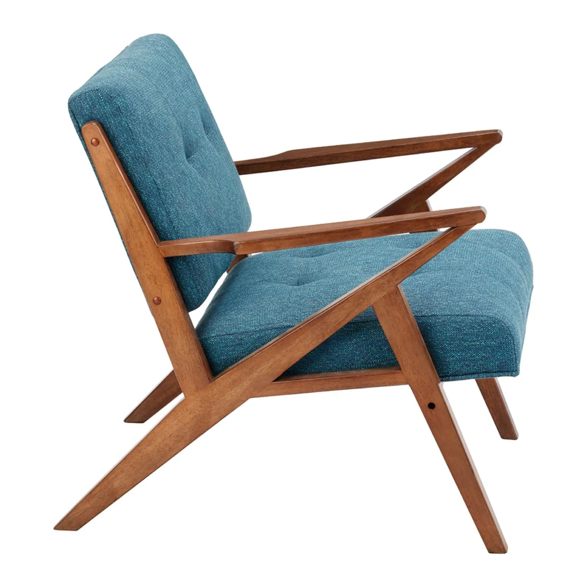 Lounge Chair With Tufted Upholstery And Solid Frame by Unique Piece Furniture