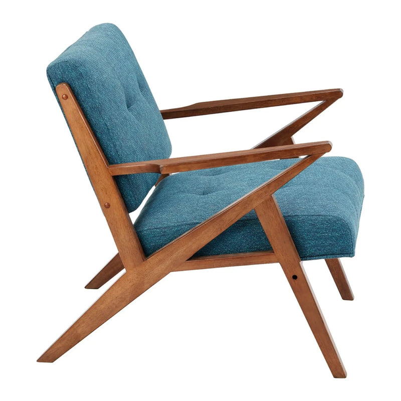 Lounge Chair With Tufted Upholstery And Solid Frame by Unique Piece Furniture