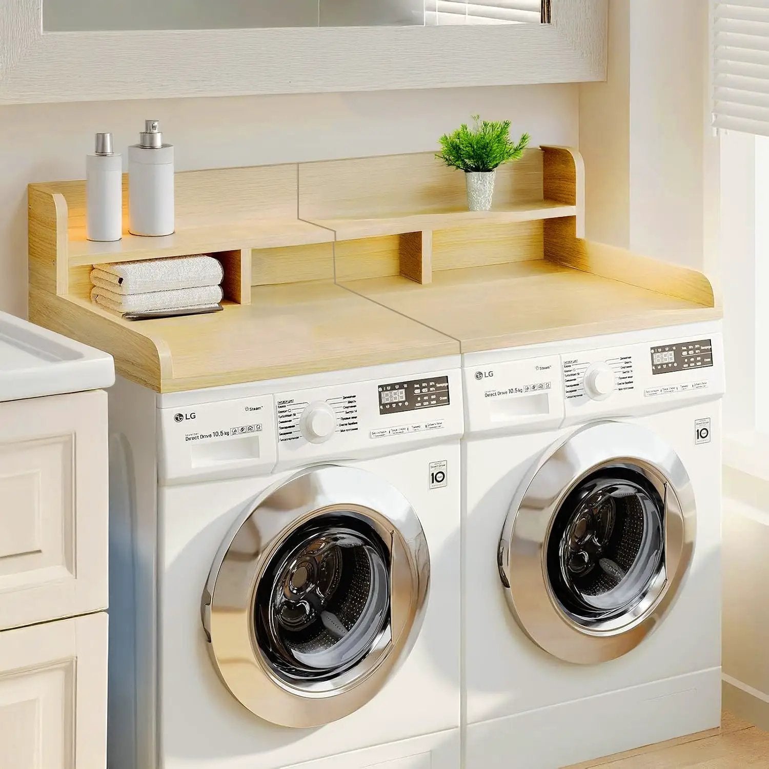 Washer Dryer Countertop with Non-slip Pads by HouseOfZazla