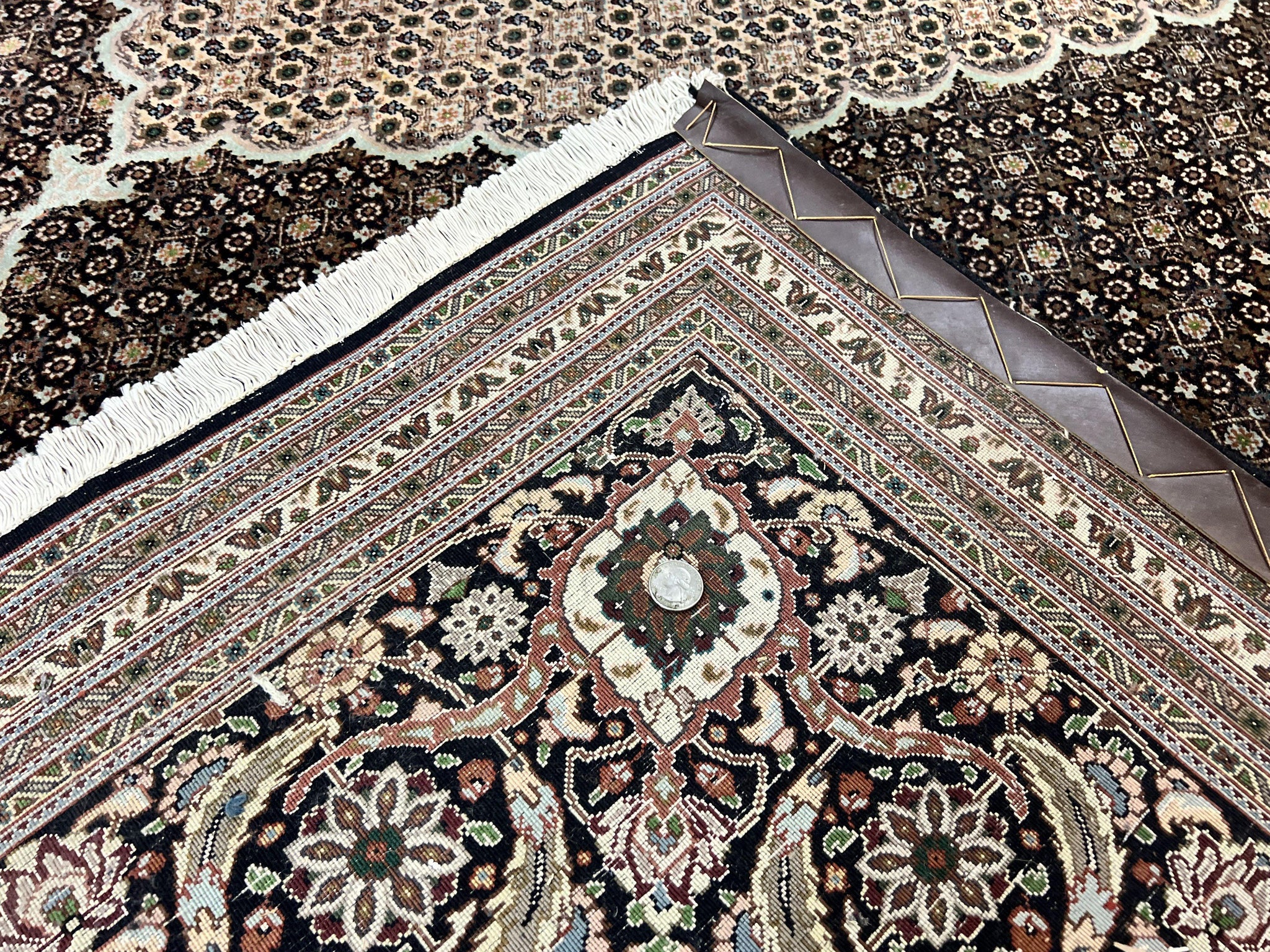 Exquisite Persian Tabriz Rug - 10x13, 400 KPSI, Herati Pattern by Jewel Rugs
