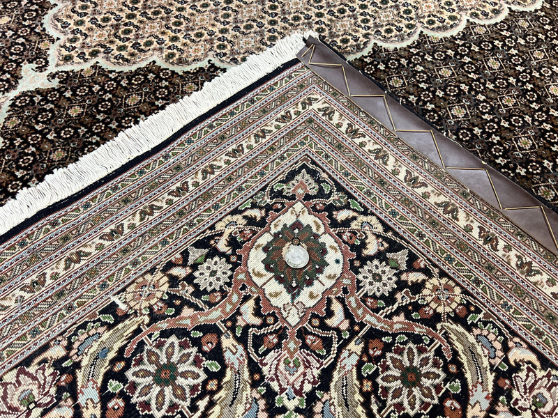 Exquisite Persian Tabriz Rug - 10x13, 400 KPSI, Herati Pattern by Jewel Rugs