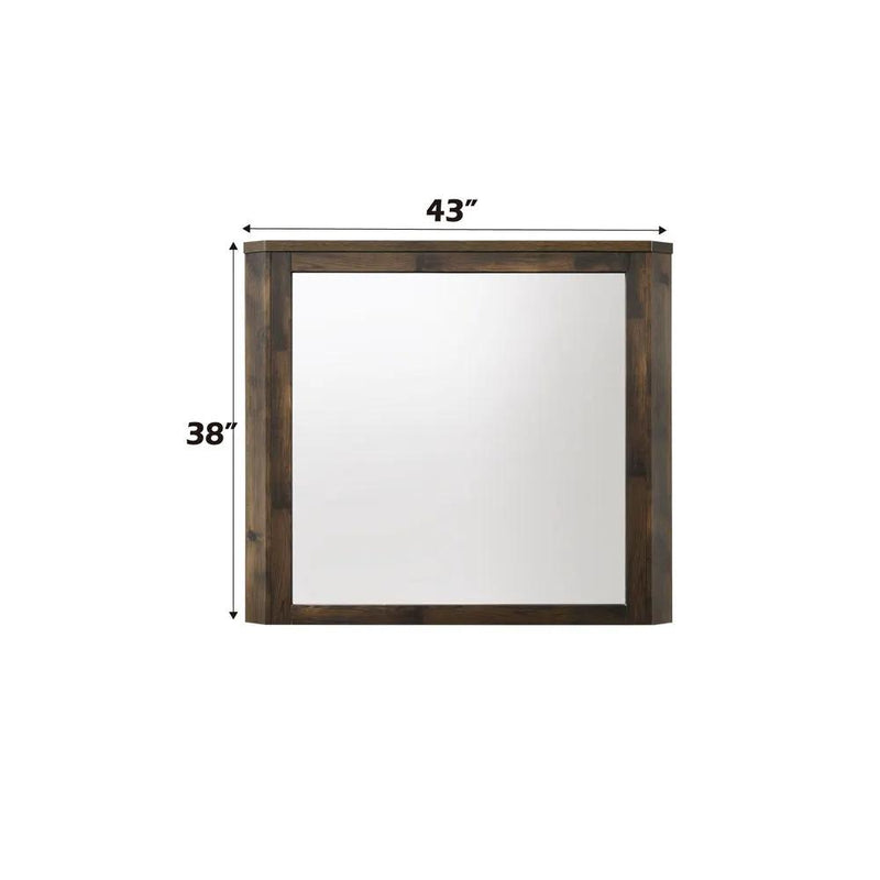 Elettra - Mirror - Rustic Walnut by Unique Piece Furniture