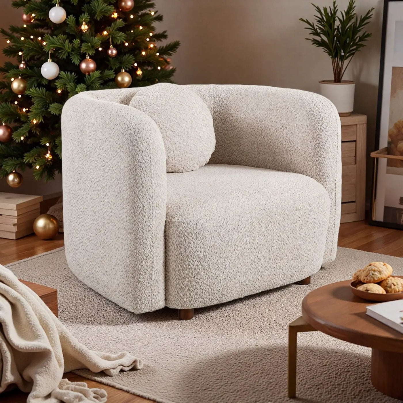 Japandi Style Accent Square Chair by HouseOfZazla