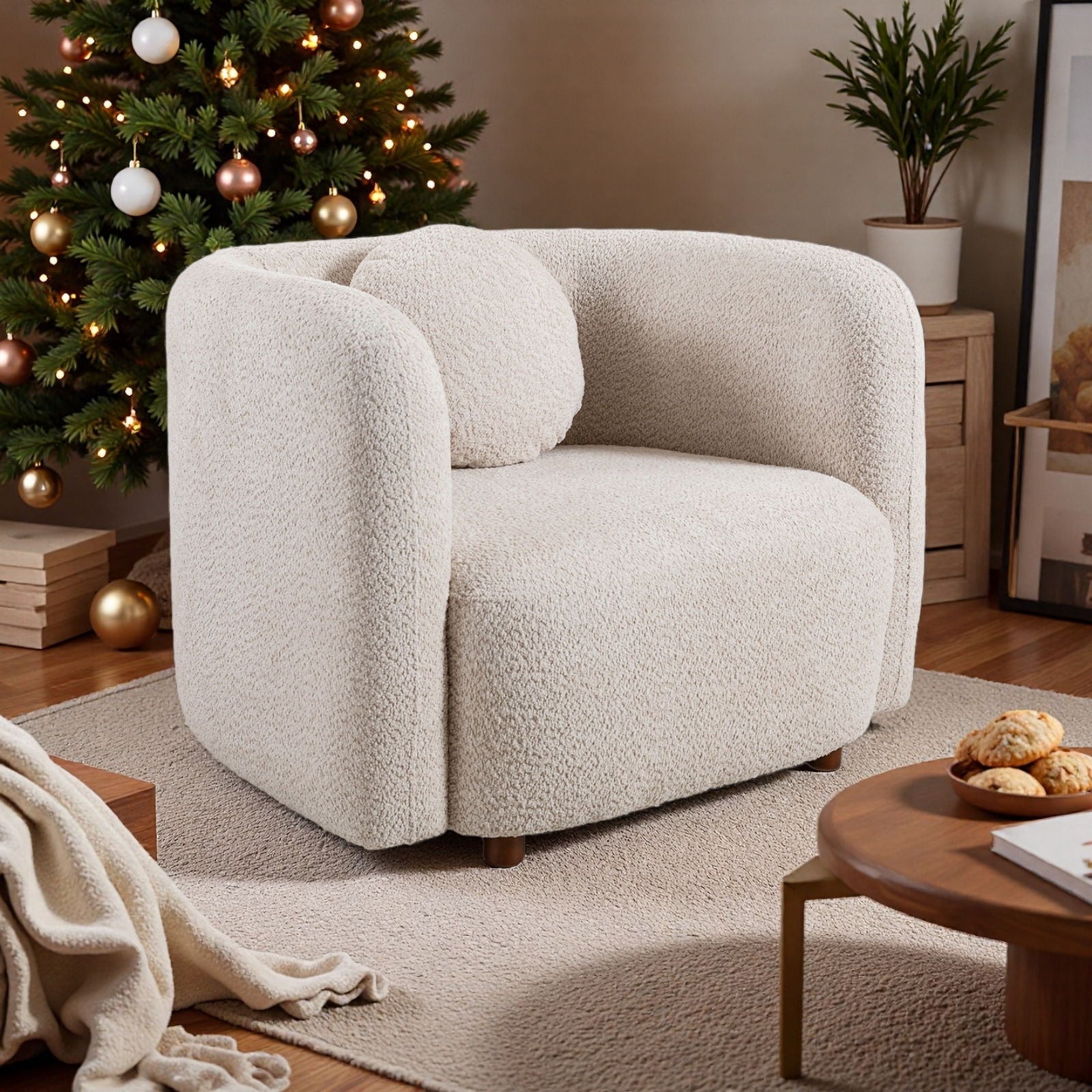Japandi Style Accent Square Chair by HouseOfZazla