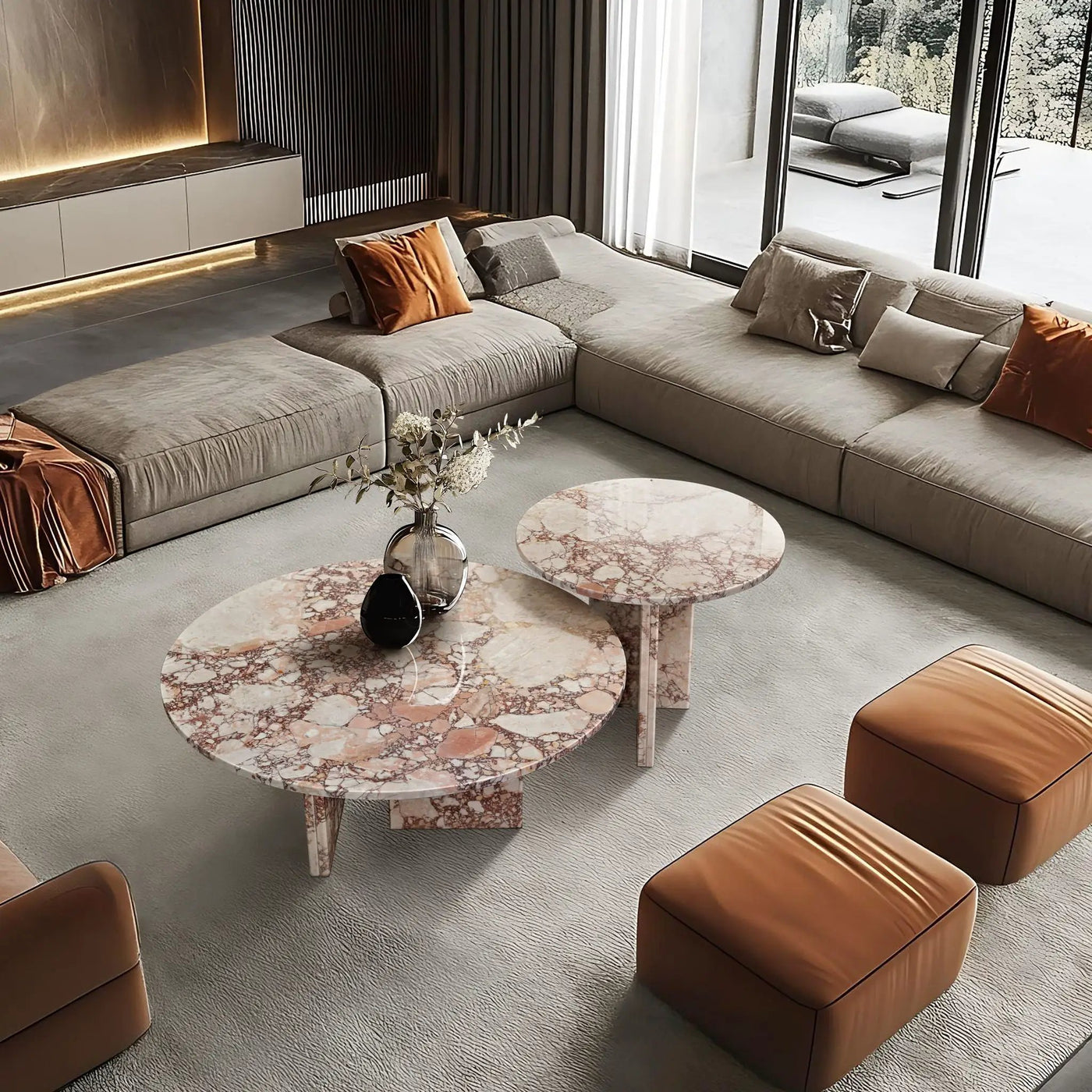 Elegant Coffee Duo Table Set by Unique Piece Furniture