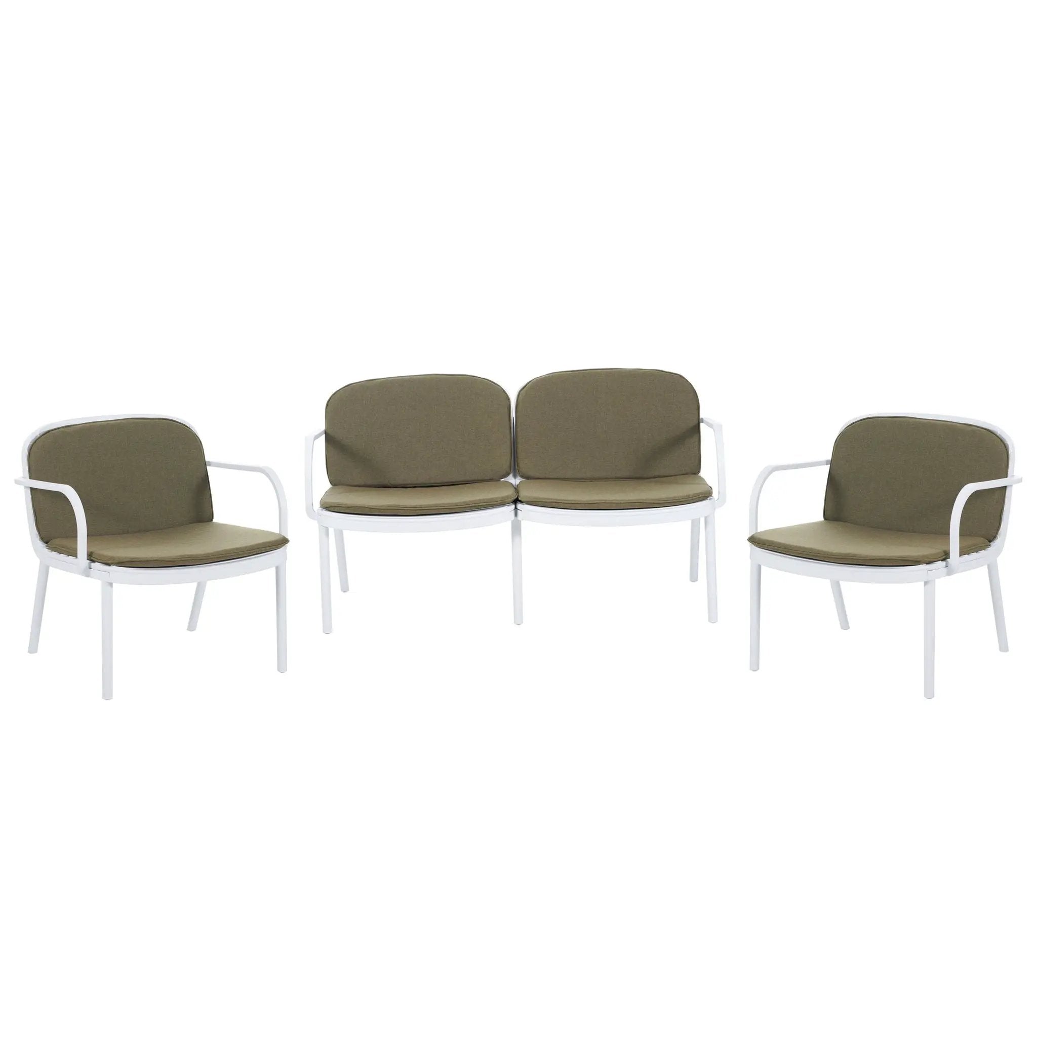 Luna Outdoor Patio 3 Pieces Chat Set by HouseOfZazla