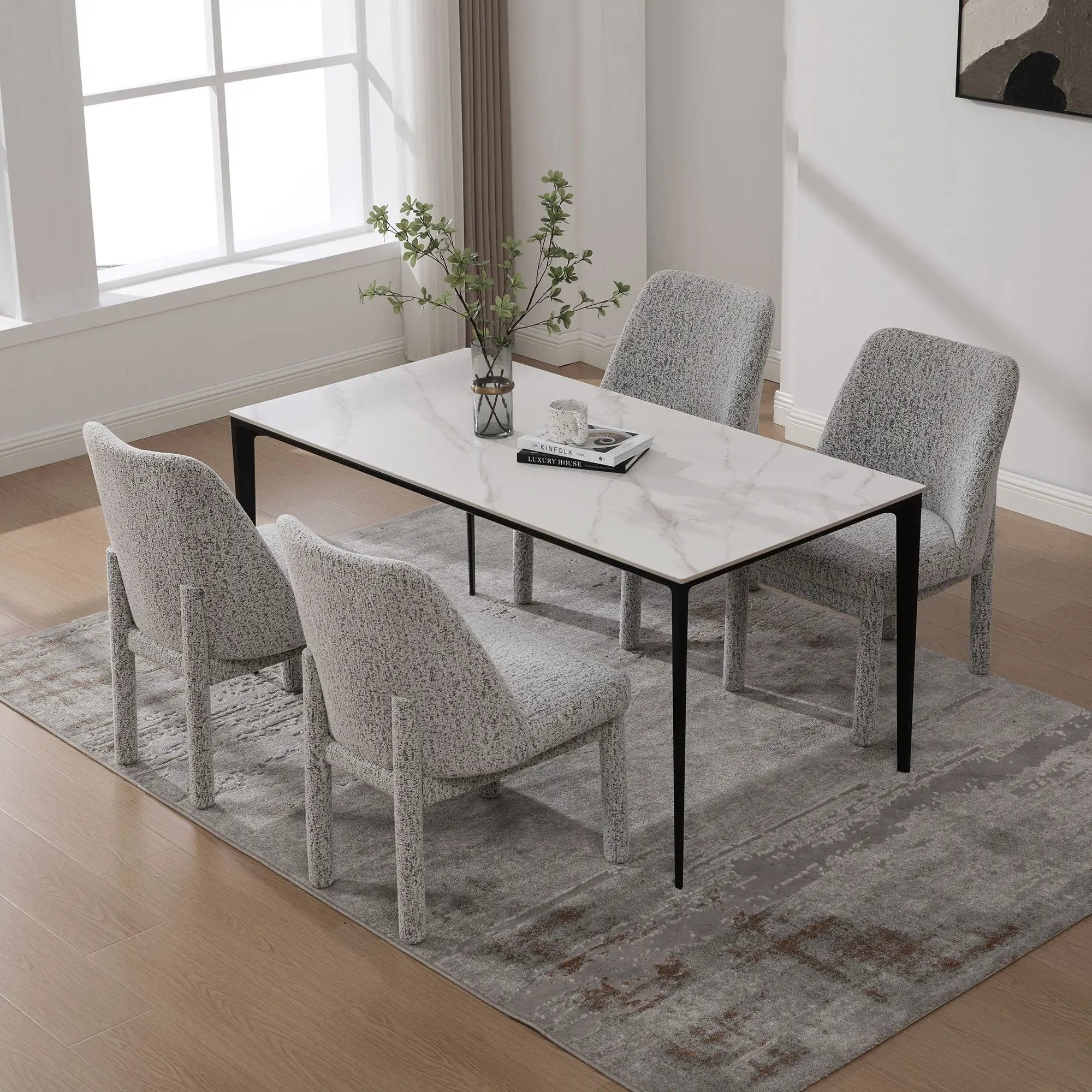 Wide Minimalist Dining Chair by Unique Piece Furniture