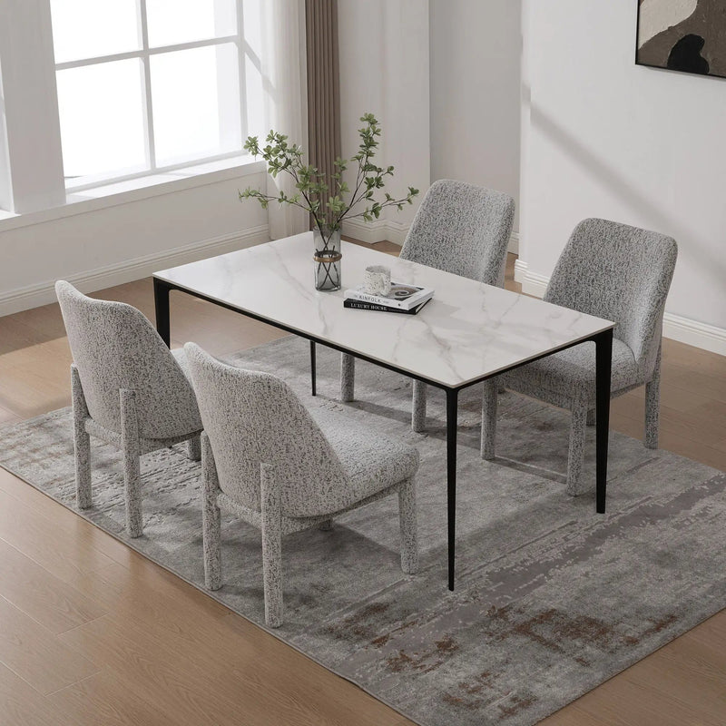 Wide Minimalist Dining Chair by Unique Piece Furniture
