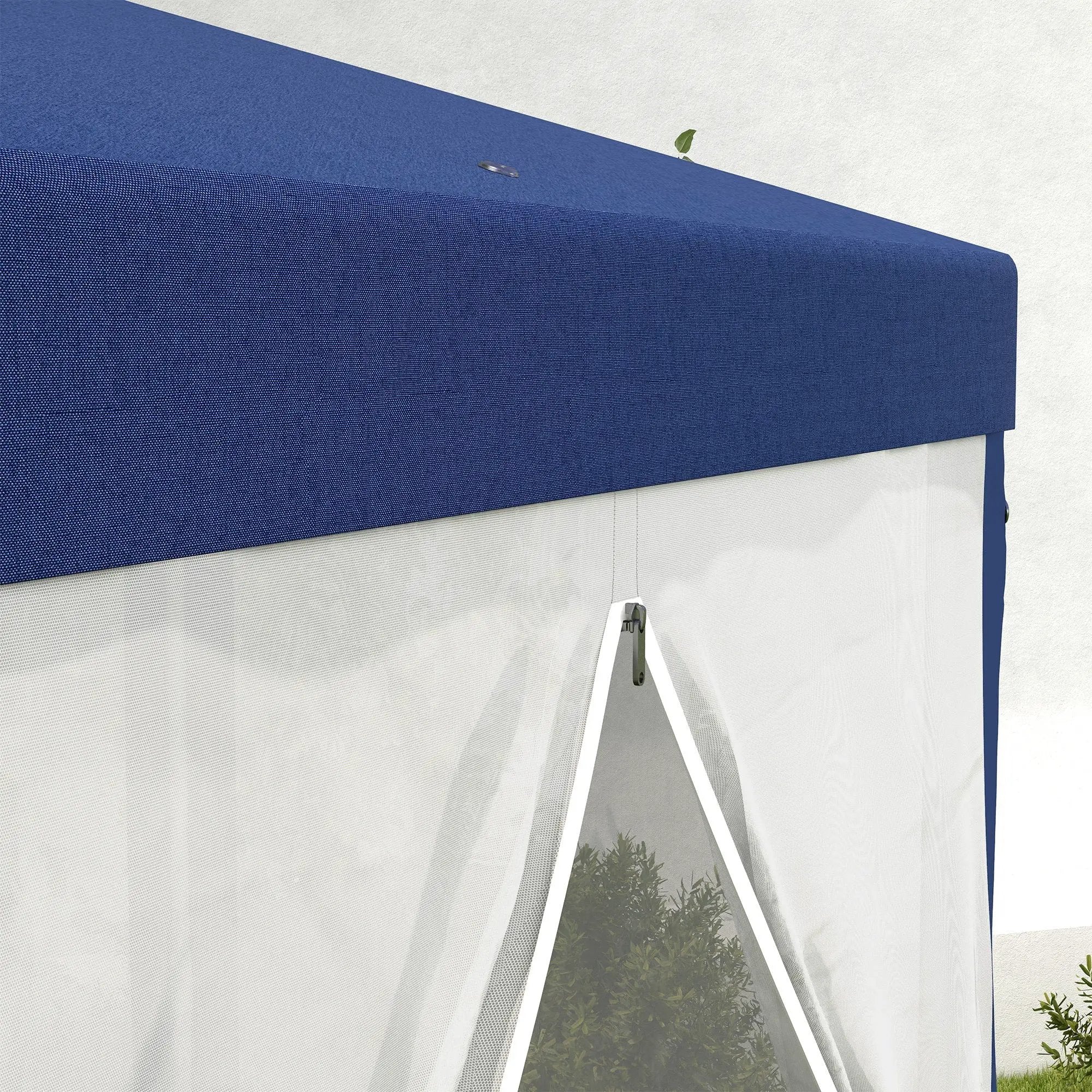 Outsunny 13' x 11' Outdoor Party Tent with Protective Mesh Sidewalls by HouseOfZazla