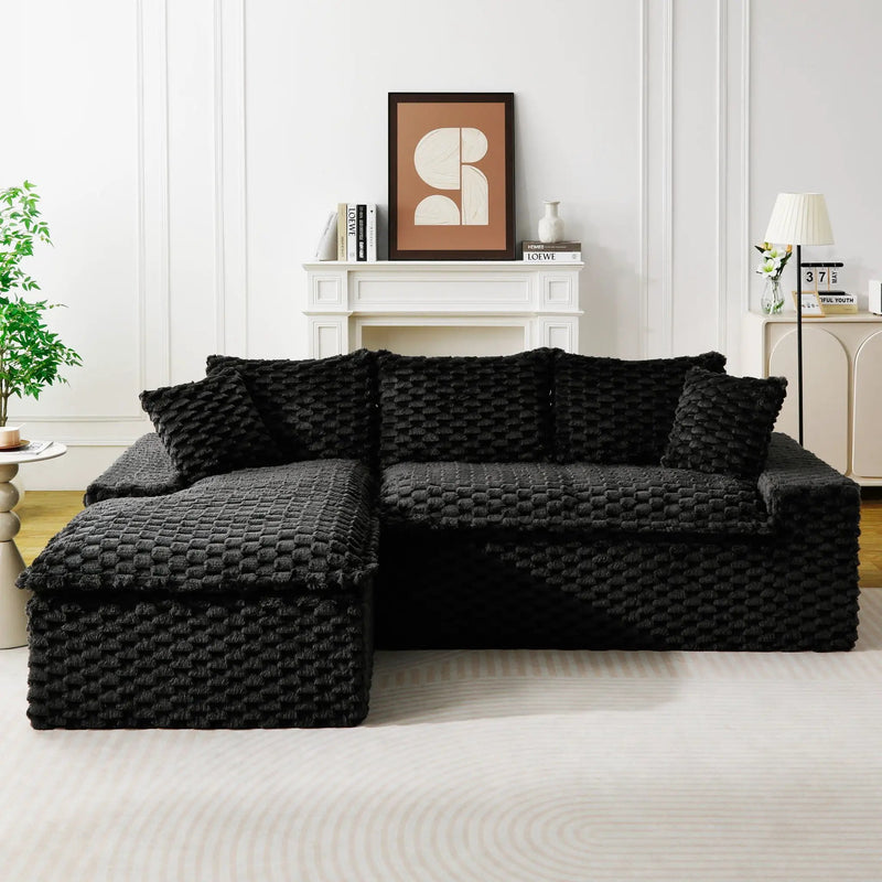 Modular Sofa, Convertible Twin Seat With Chaise Lounge by HouseOfZazla