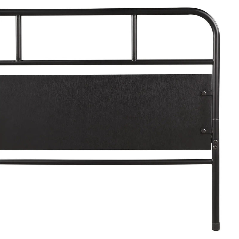 Twin Size Daybed Platform Bed Frame With Trundle Built In Casters - Black by Unique Piece Furniture