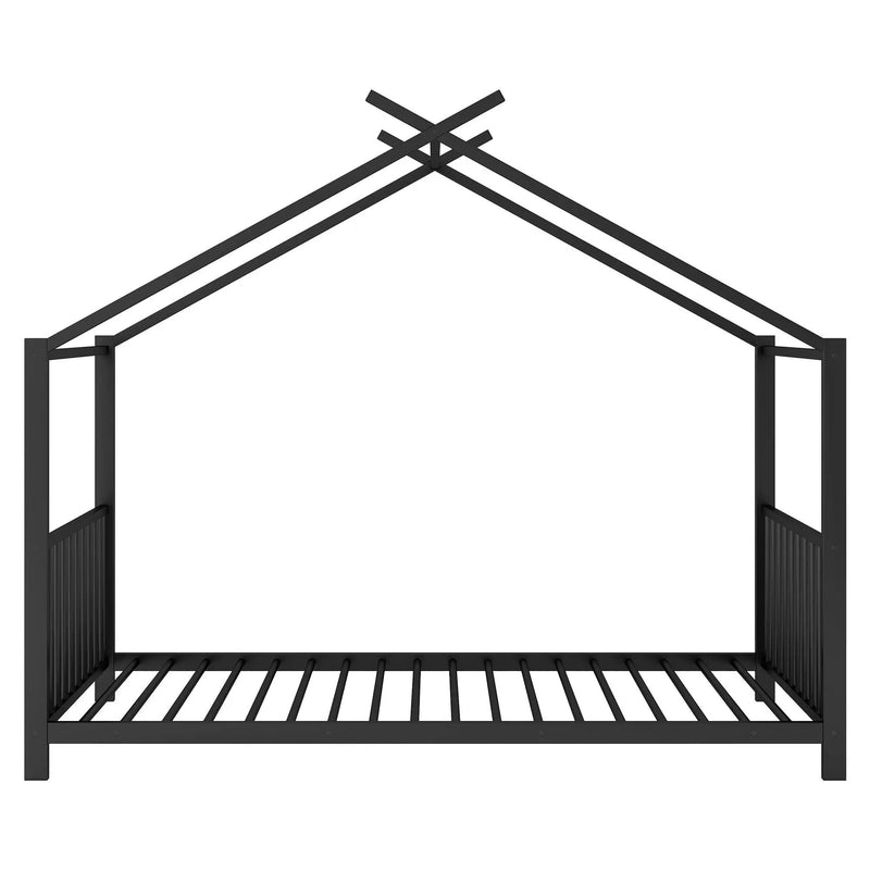 Metal House Platform Bed With Modern Design And Durable Frame by HouseOfZazla