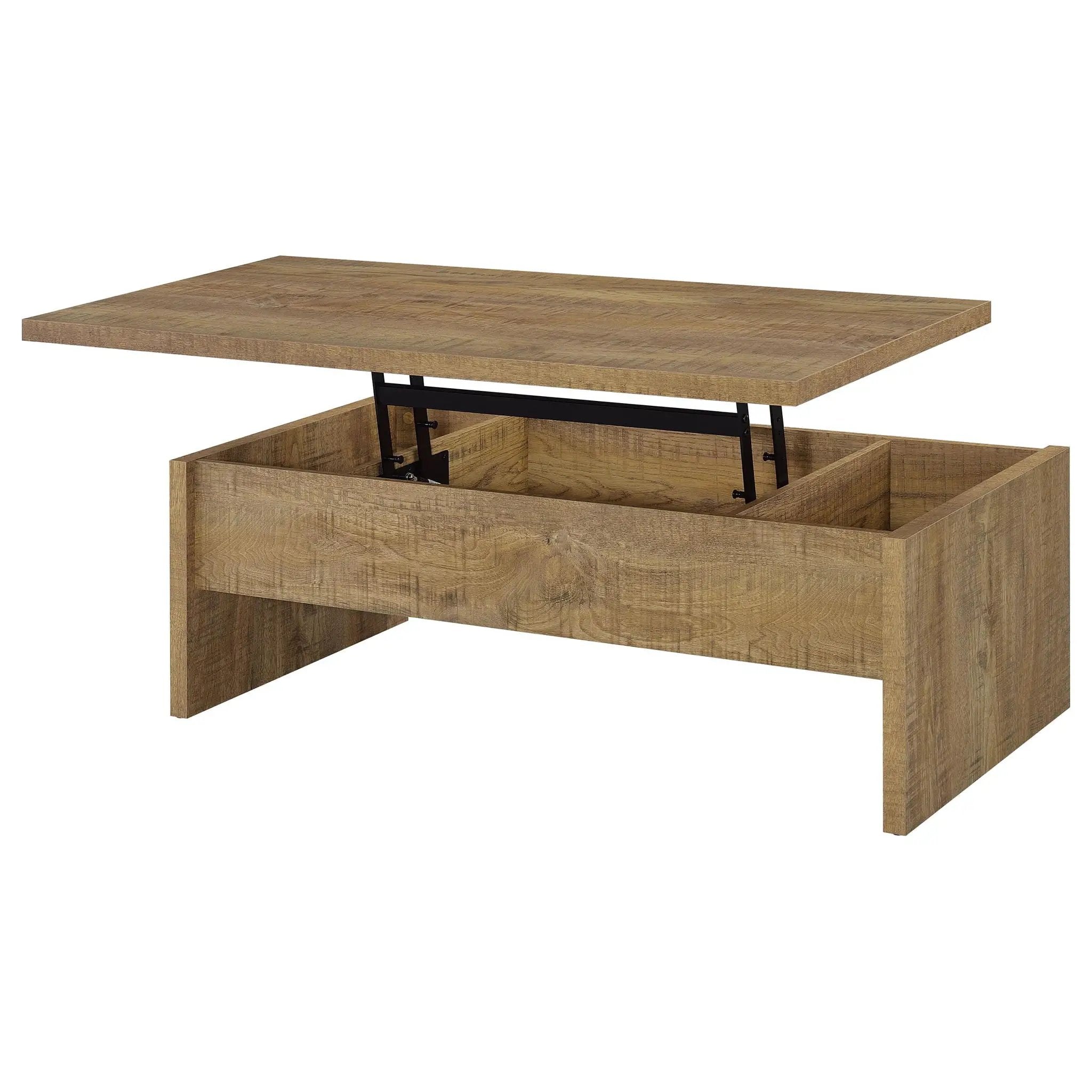 Canoga Engineered Wood Lift Top Cocktail Coffee Table Mango by Unique Piece Furniture