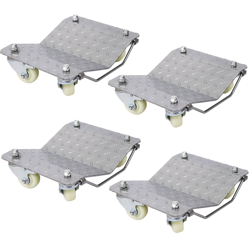 Heavy Duty Car Dolly Set, 6000Lbs Capacity, Metal Construction - Gray by HouseOfZazla