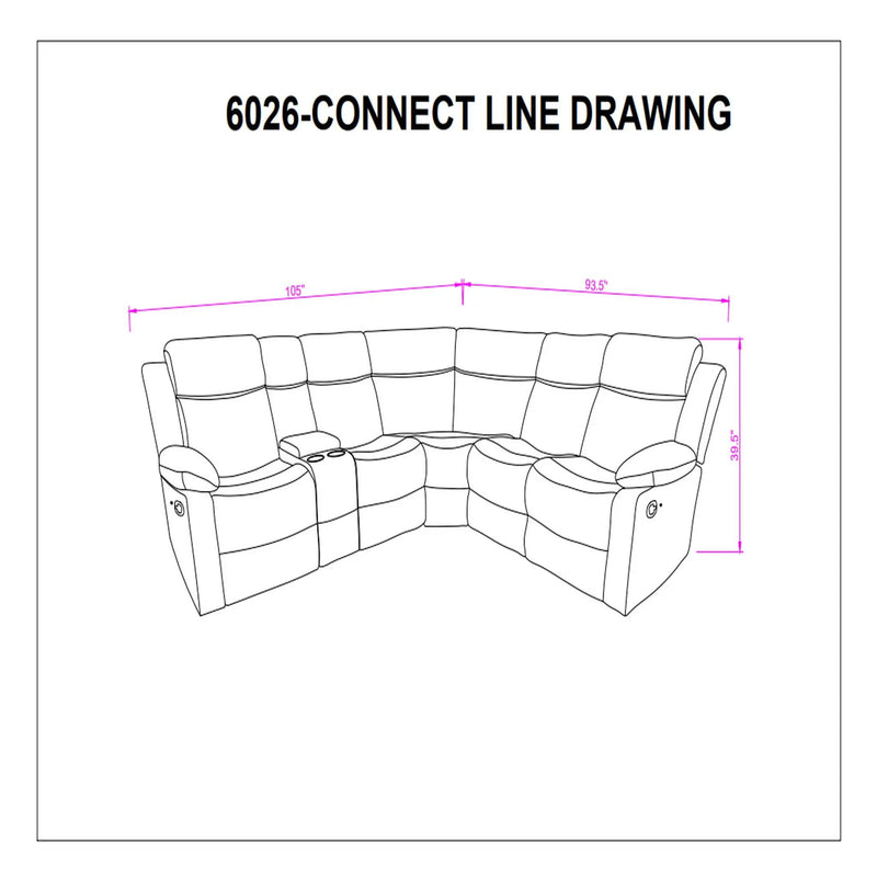 Sectional Sofa With Recline And Storage by Unique Piece Furniture