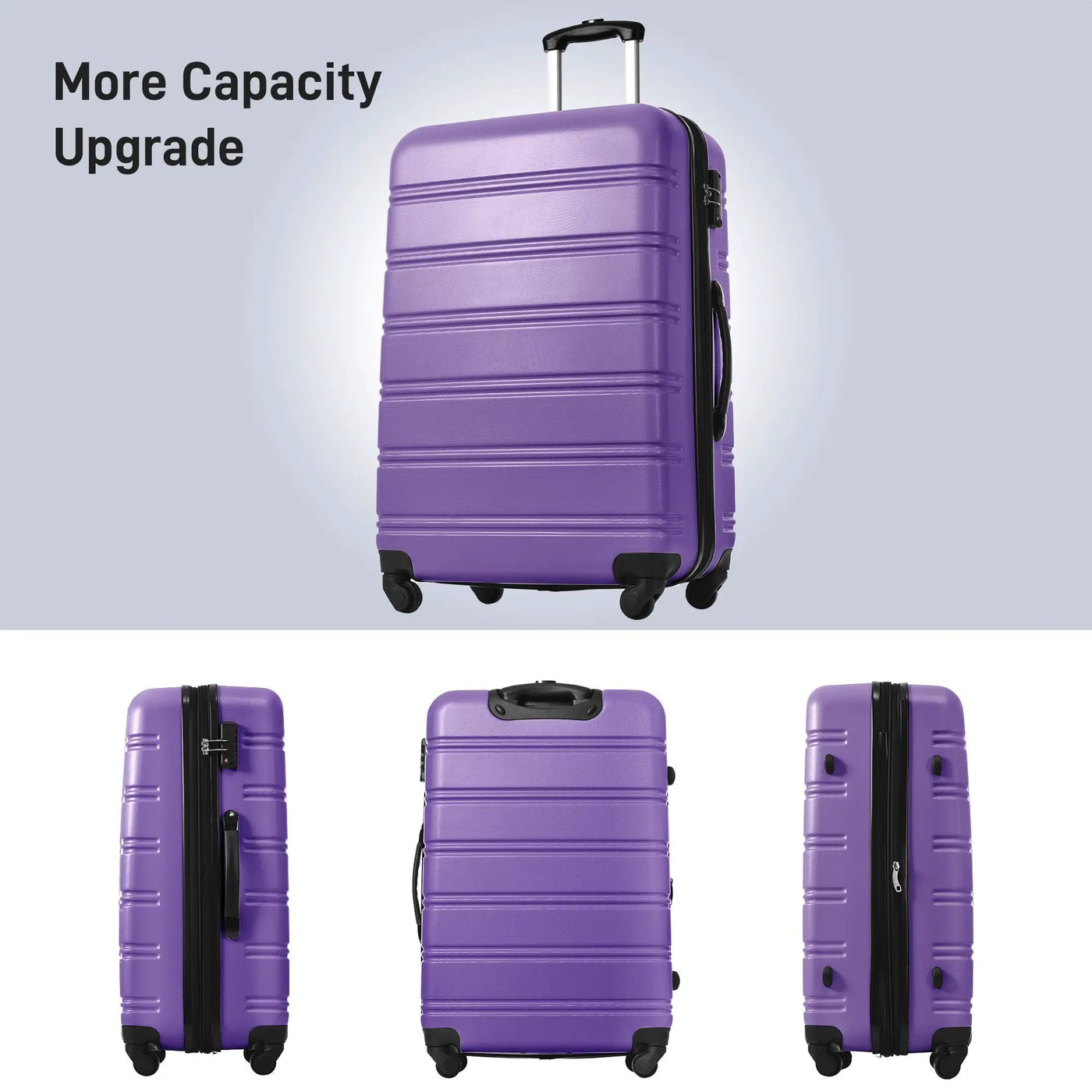3 Piece Luggage Set Hardside Spinner Suitcase With Tsa Lock 20" 24" 28" Available by HouseOfZazla