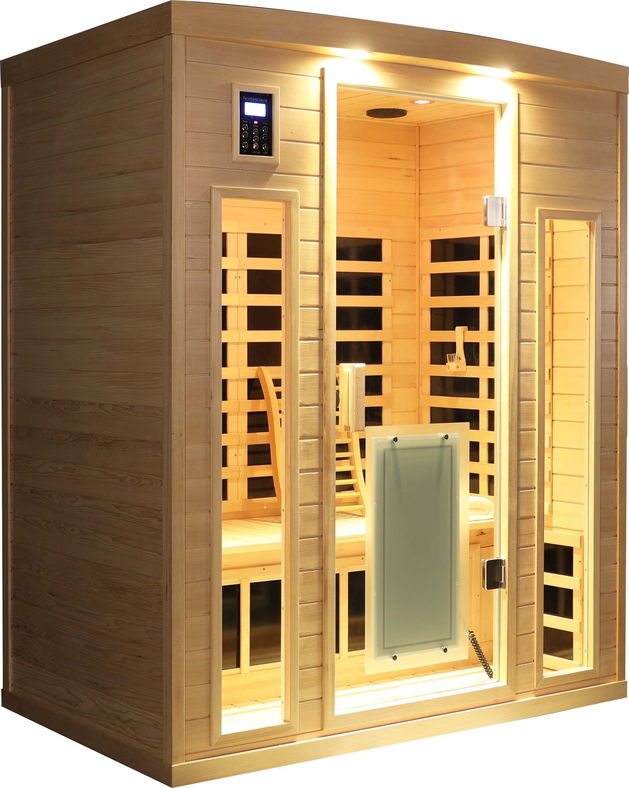 Low EMF Three person Far infrared sauna room (Front & Rear) by HouseOfZazla