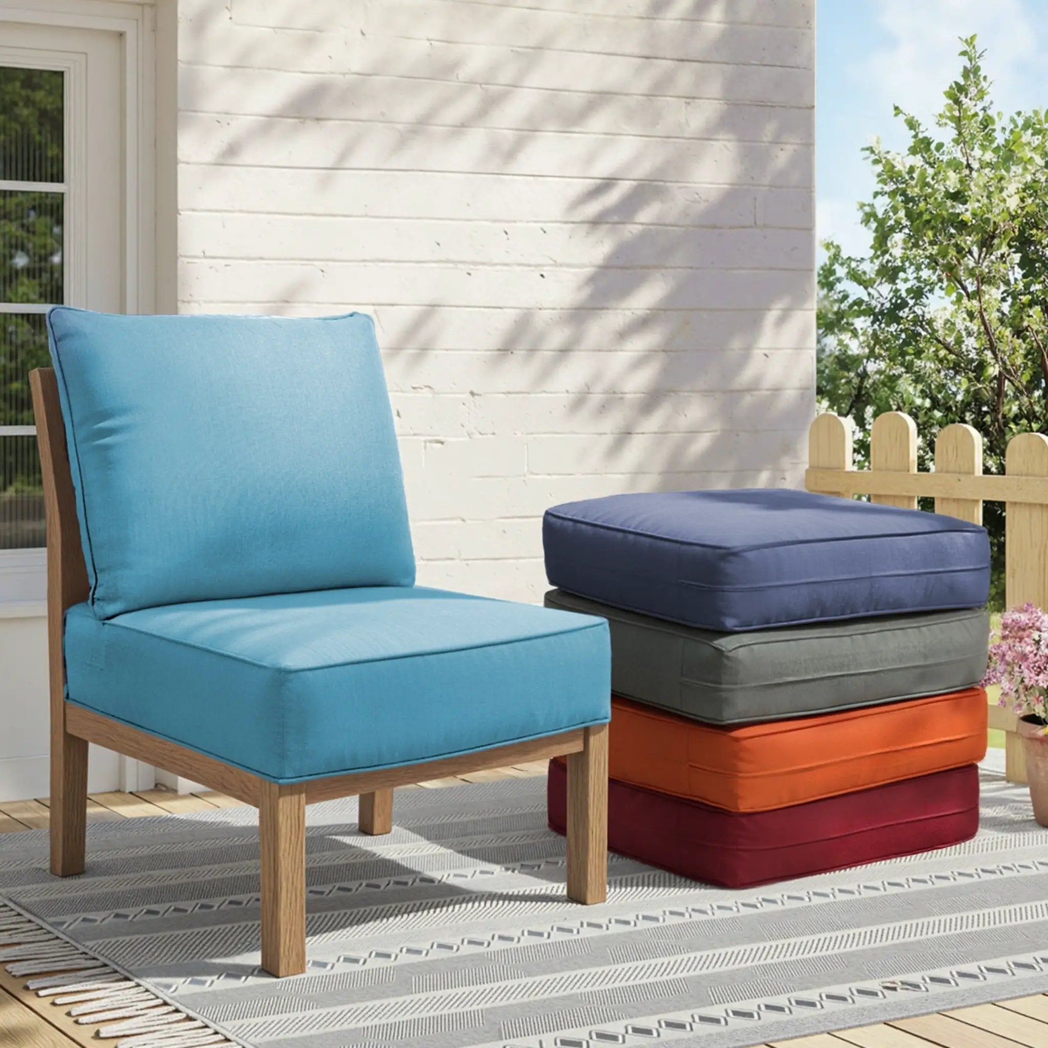 Waterproof Outdoor Cushion Set - 6" Thick by HouseOfZazla