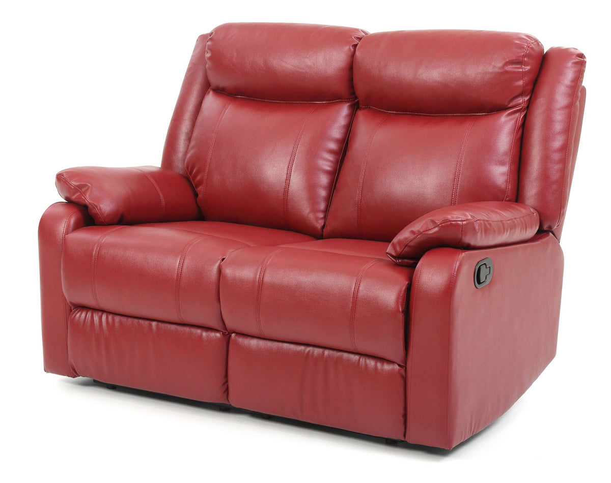 Reclining Loveseat with PU Upholstery - Dark Brown or Red, photo 10 of 10