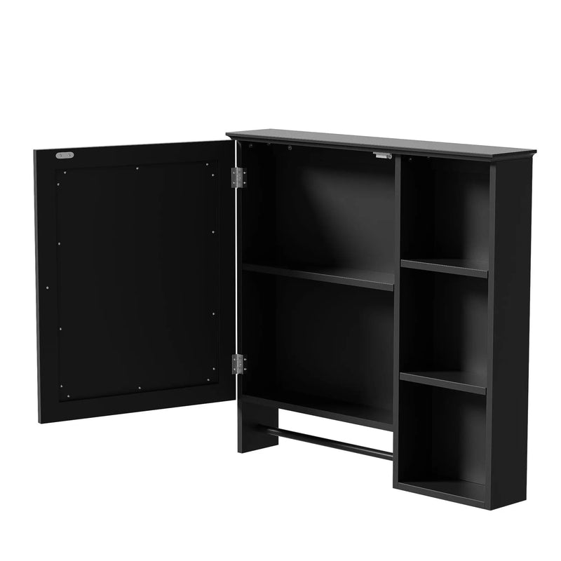 Bathroom Vanity With Sink, Modern Elegant Bathroom Storage Cabinet With 3 Drawers And Adjustable Shelves, Freestanding Vanity Set With Mirror Cabinet, Single Sink Bathroom Vanity by HouseOfZazla